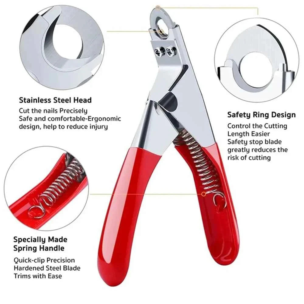 Dog Cat Nail Clipper – Stainless Steel Pet Toes Cutter & Grooming Tool
