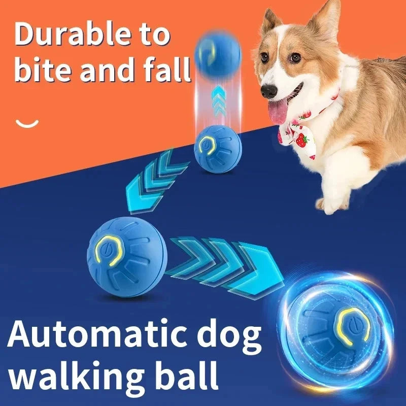 Smart Interactive Dog Toy Ball USB Rechargeable Bouncing Pet Toy