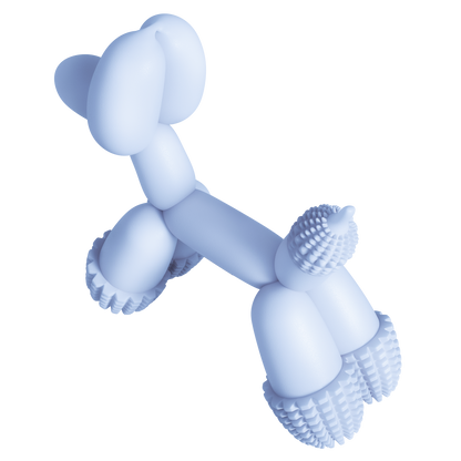 Balloon Dog Toy Blue – Fun Chew Toy for Small Dogs | Whisker House - Whisker House