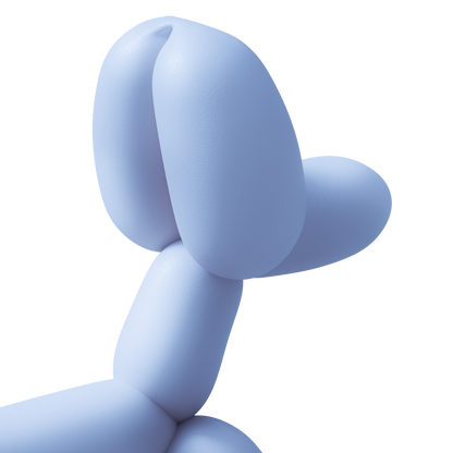 Balloon Dog Toy Blue – Fun Chew Toy for Small Dogs | Whisker House - Whisker House