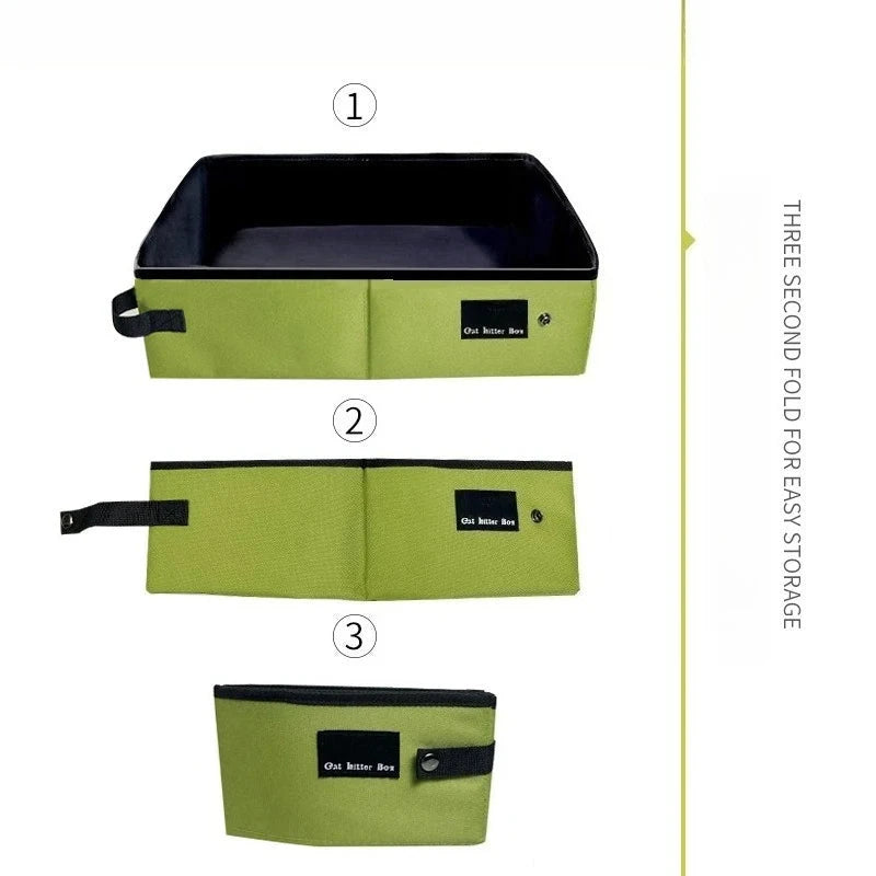 Portable Cat Litter Box – Foldable Outdoor Pet Toilet for Cats & Small Dogs