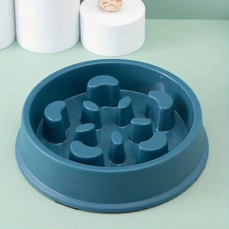 Non-Slip Slow Feeder Pet Bowl for Dogs & Cats – Healthy Eating