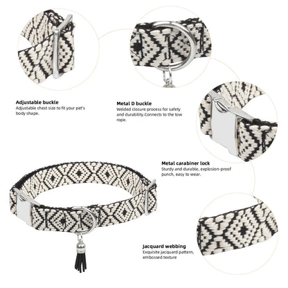 Bohemian Ethnic Style Pet Collars – Adjustable, Durable, Trendy | Whisker House
