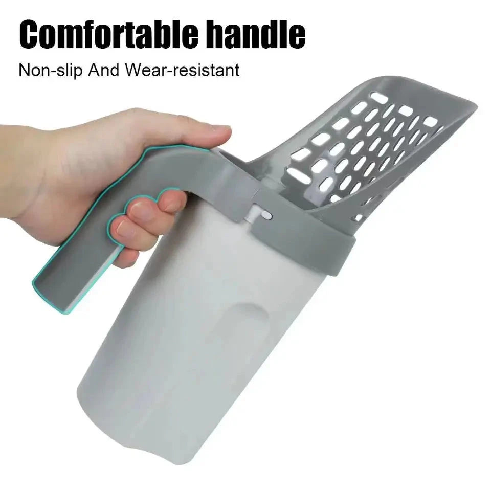 Cat Litter Shovel with Refill Bag – Self Cleaning Cat Litter Scoop