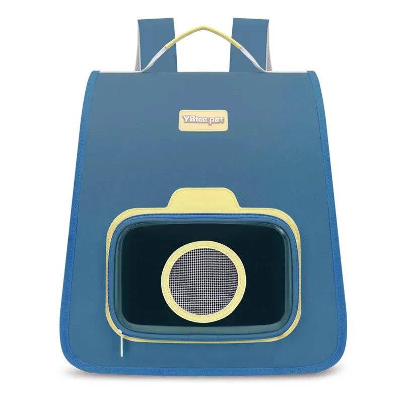 Portable Pet Backpack with Window & Safety Leash – Whisker House