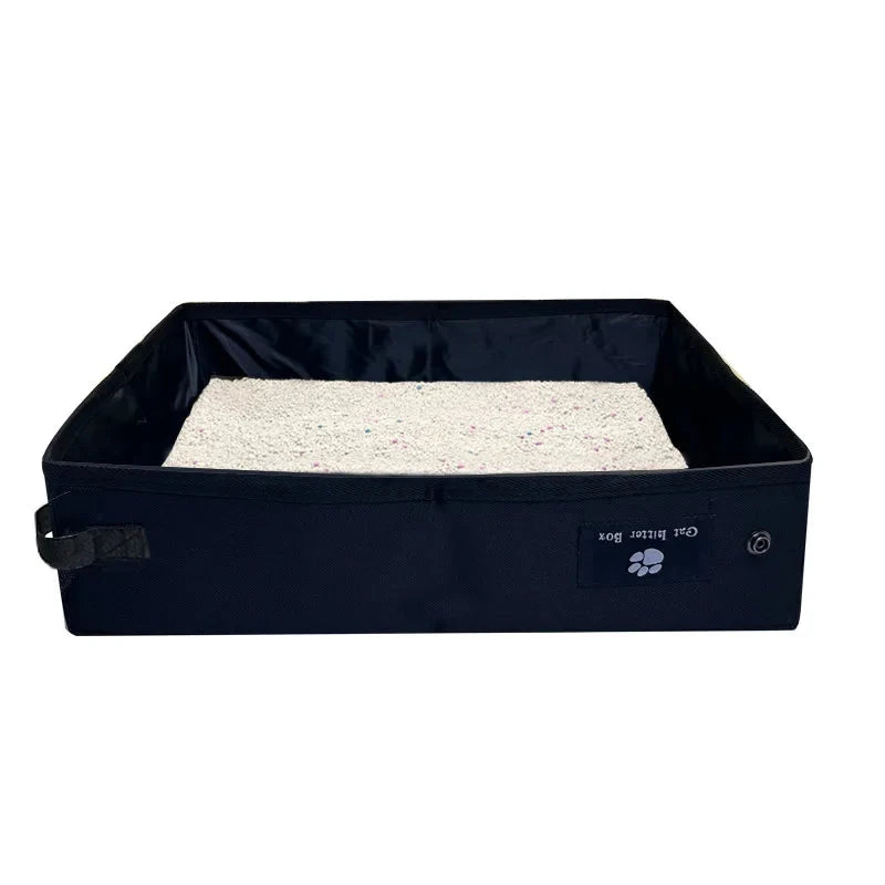 Portable Cat Litter Box – Foldable Outdoor Pet Toilet for Cats & Small Dogs