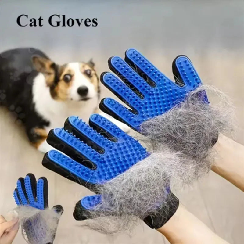 Pet Hair Grooming Glove for Dogs & Cats – Deshedding & Massage