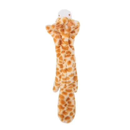 Funny Stuffingless Dog Toy with Squeaker – Durable Plush Chew