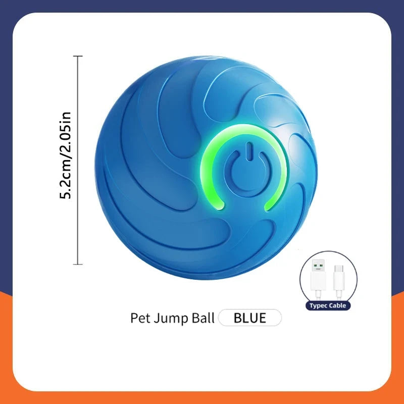 Smart Interactive Dog Toy Ball USB Rechargeable Bouncing Pet Toy