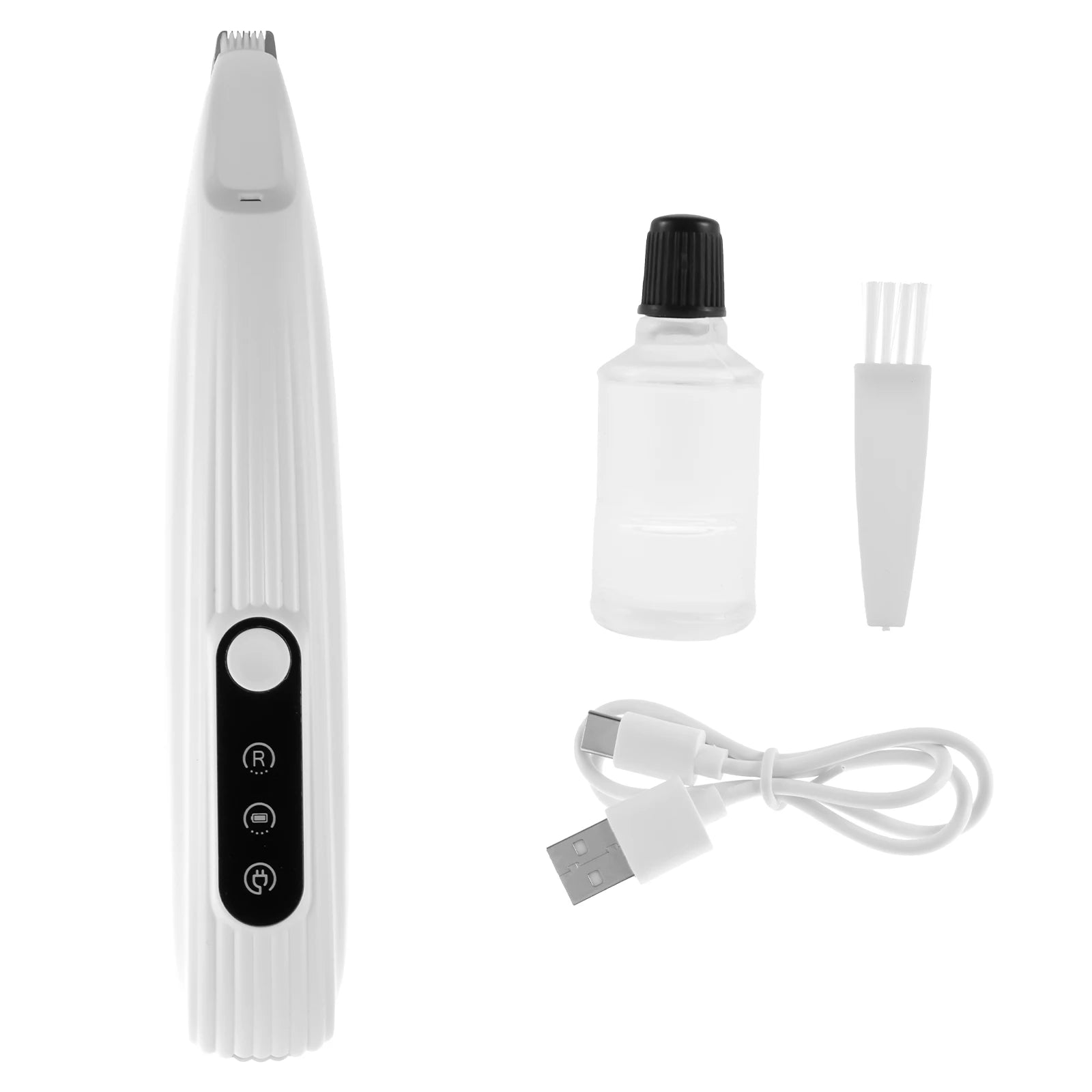 Pet Paw Trimmer with LED Light – Low Noise Cordless Grooming Tool