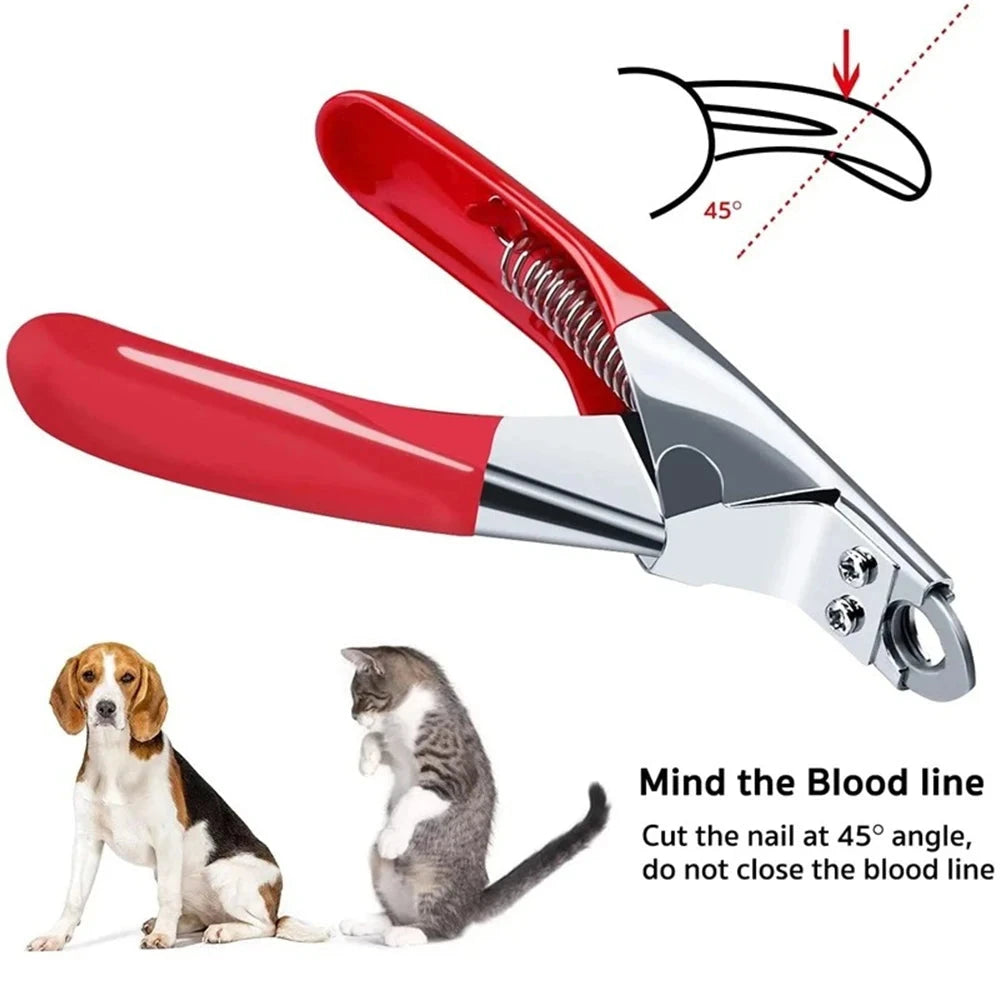 Dog Cat Nail Clipper – Stainless Steel Pet Toes Cutter & Grooming Tool