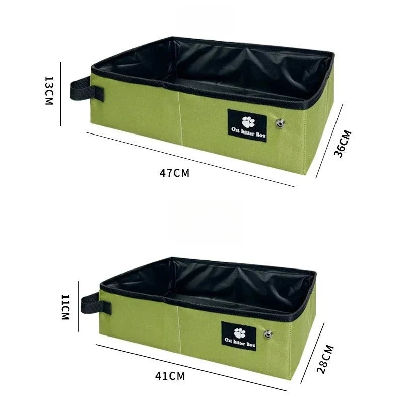 Portable Cat Litter Box – Foldable Outdoor Pet Toilet for Cats & Small Dogs