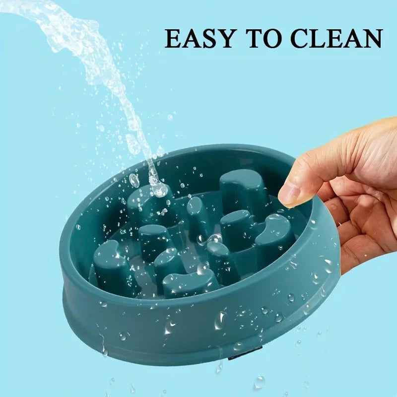 Non-Slip Slow Feeder Pet Bowl for Dogs & Cats – Healthy Eating