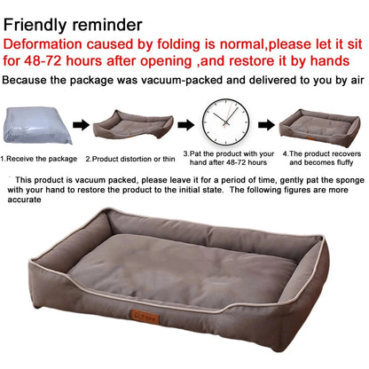 Four Season Dog & Cat Bed – Waterproof, Bite-Resistant Sofa Mat