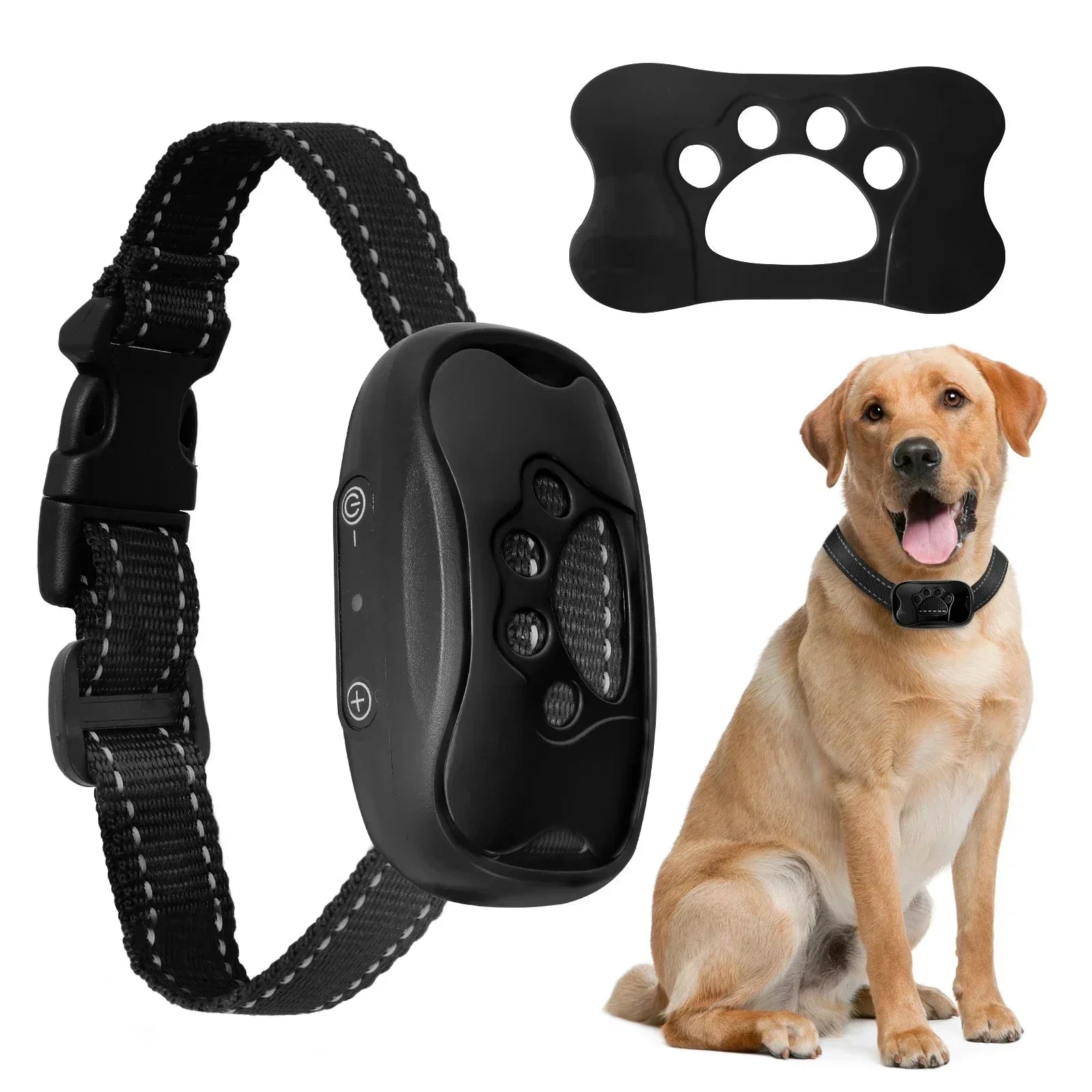 Rechargeable Dog Anti-Bark Collar with Beep & Vibration – Whisker House