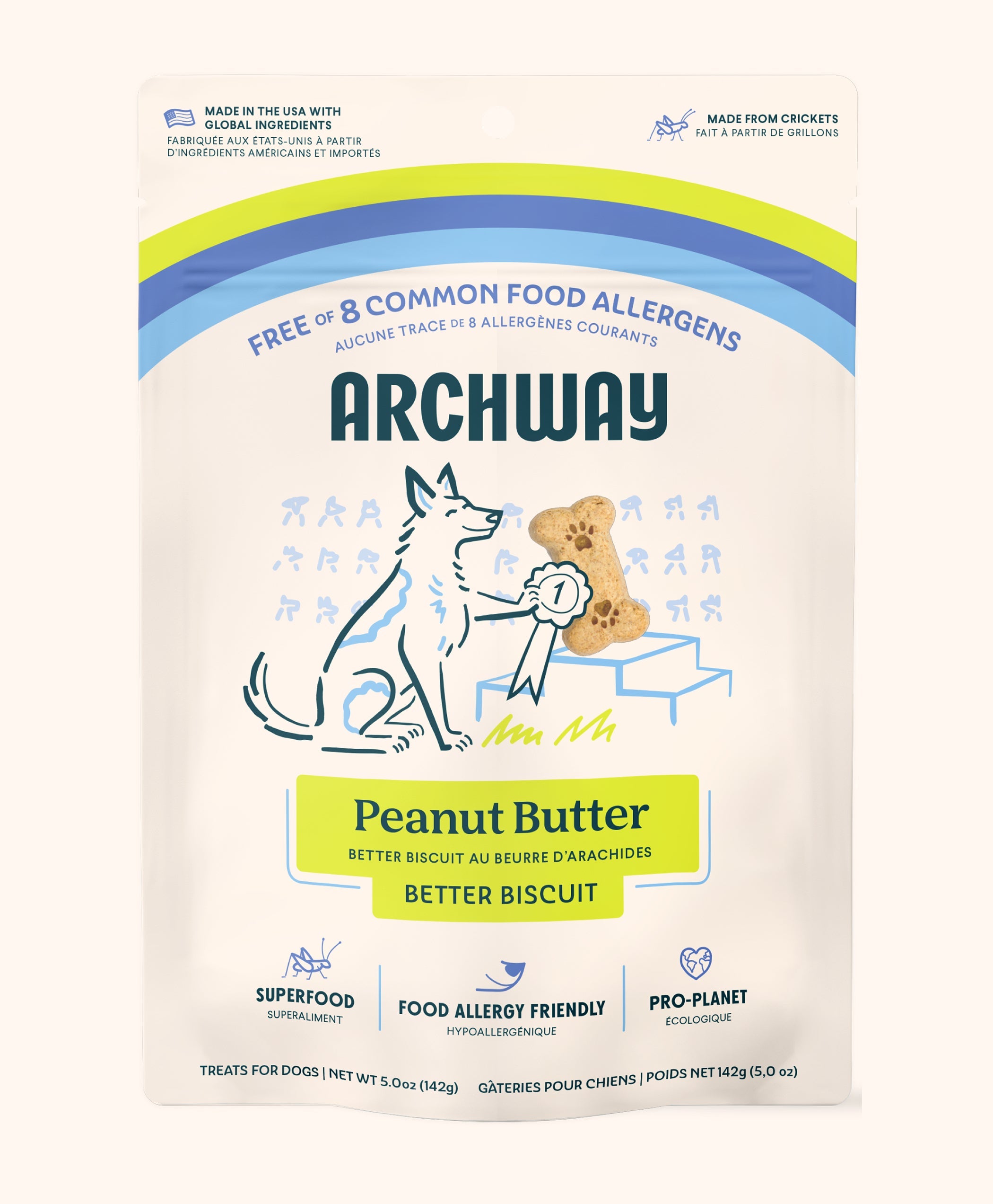 Archway Peanut Butter Better Biscuit packaging for dogs on a white background