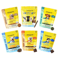 Collection of Chippin dog food packages on a white background