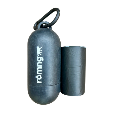 rōmng Bamboo Poop Bag Dispenser - Eco-Friendly & Compostable - Whisker House