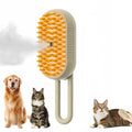 Electric Cat Grooming Brush with Spray – 3-in-1 Pet Hair Removal Comb