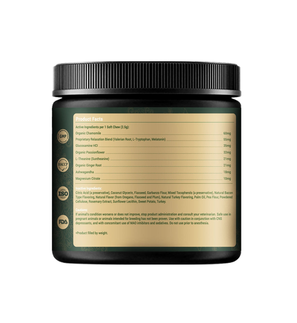 Supplement container with label on a white background