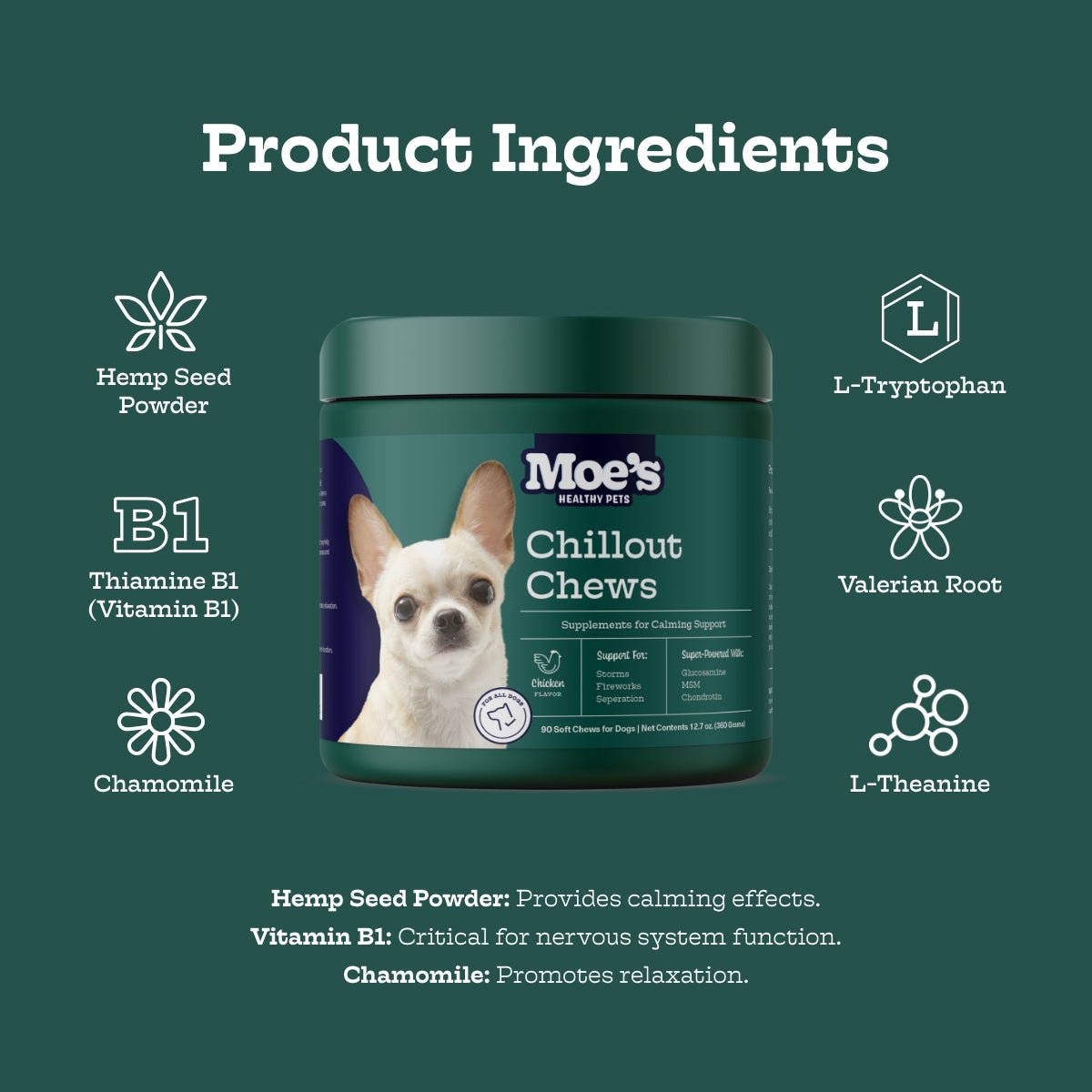 Chillout Chews (60 chews per product) - Whisker House