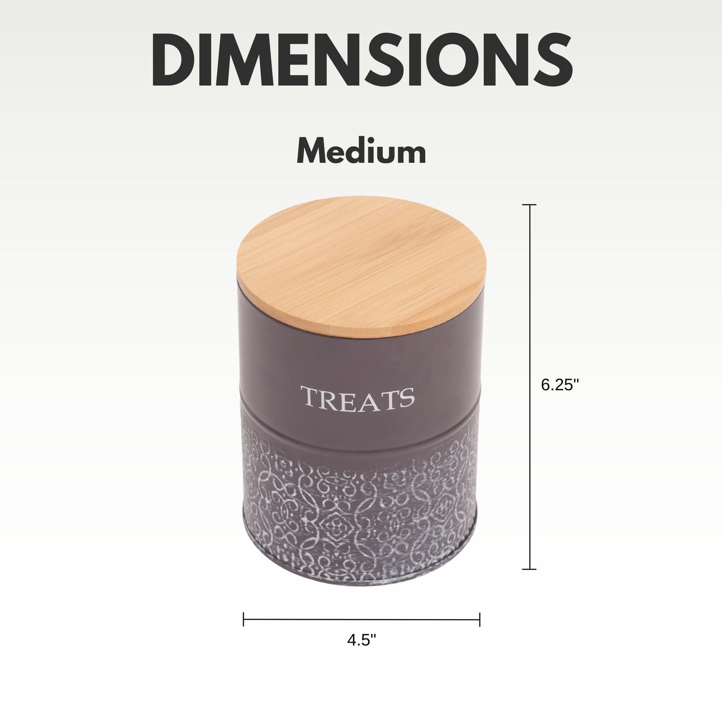 Volcanic gray canister opened to show the interior storage space