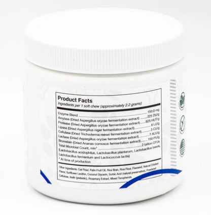 White container with a label on a white background