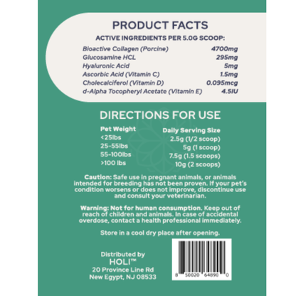Product label with active ingredients and directions for use on a green background
