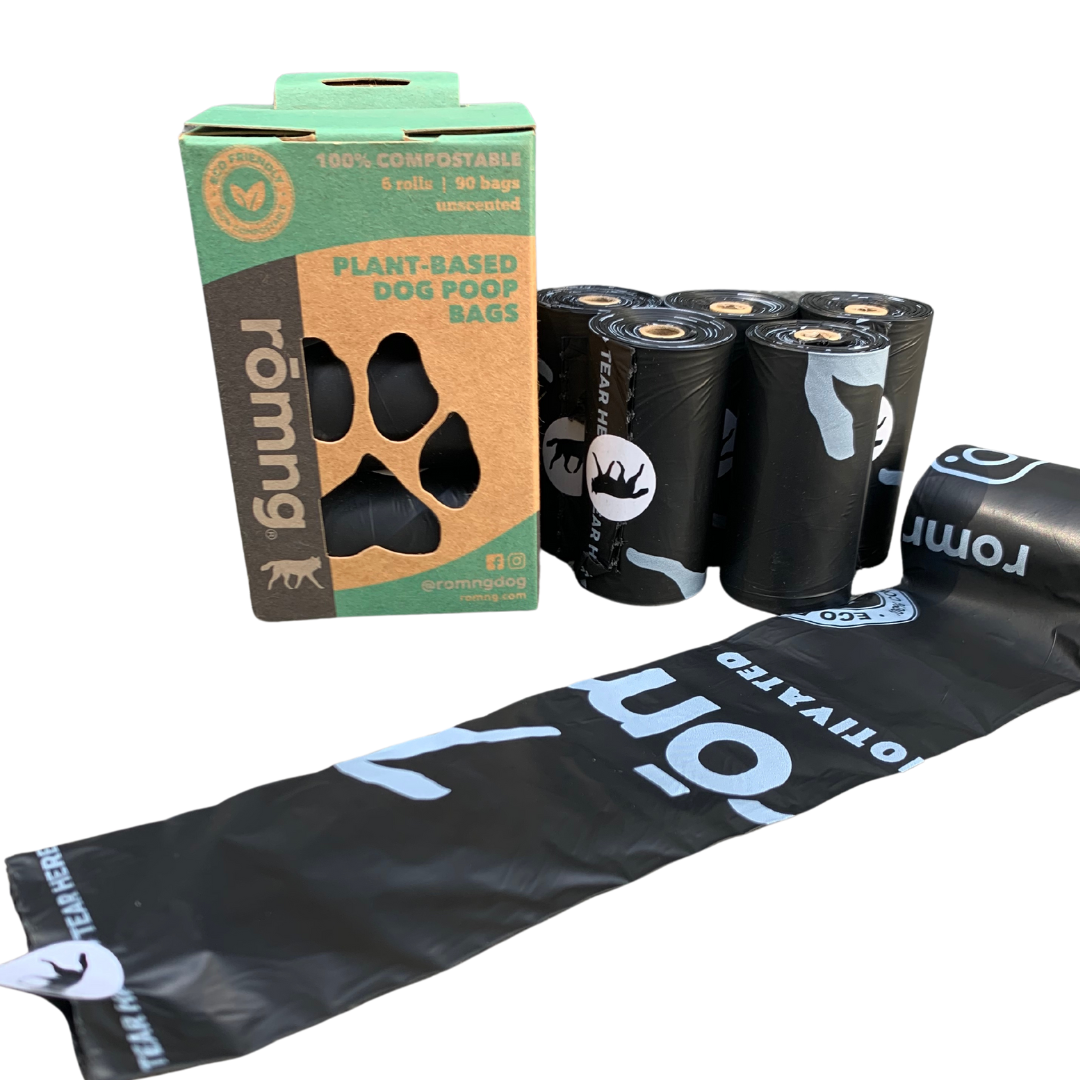 rōmng Compostable Dog Poop Bags - Plant-Based & Thick - Whisker House