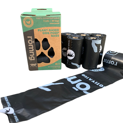 rōmng Compostable Dog Poop Bags - Plant-Based & Thick - Whisker House