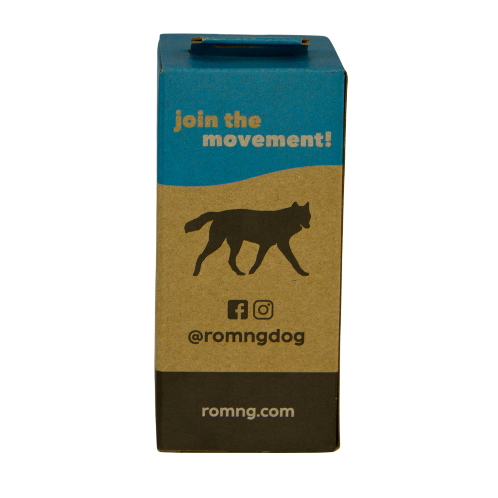 Bio-Based Dog Poop Bags + Bamboo Dispenser rōmng