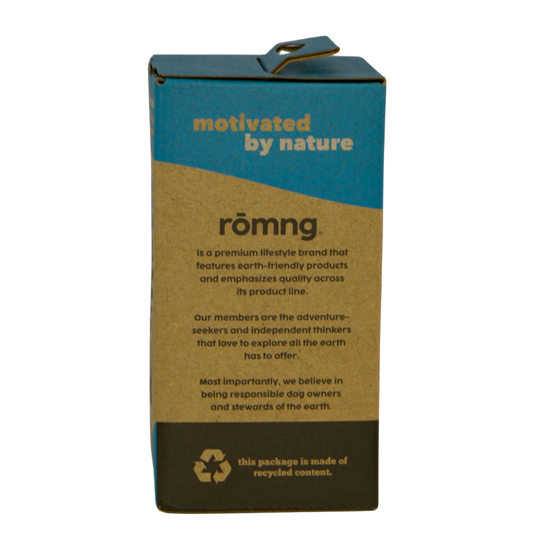 Bio-Based Dog Poop Bags + Bamboo Dispenser rōmng