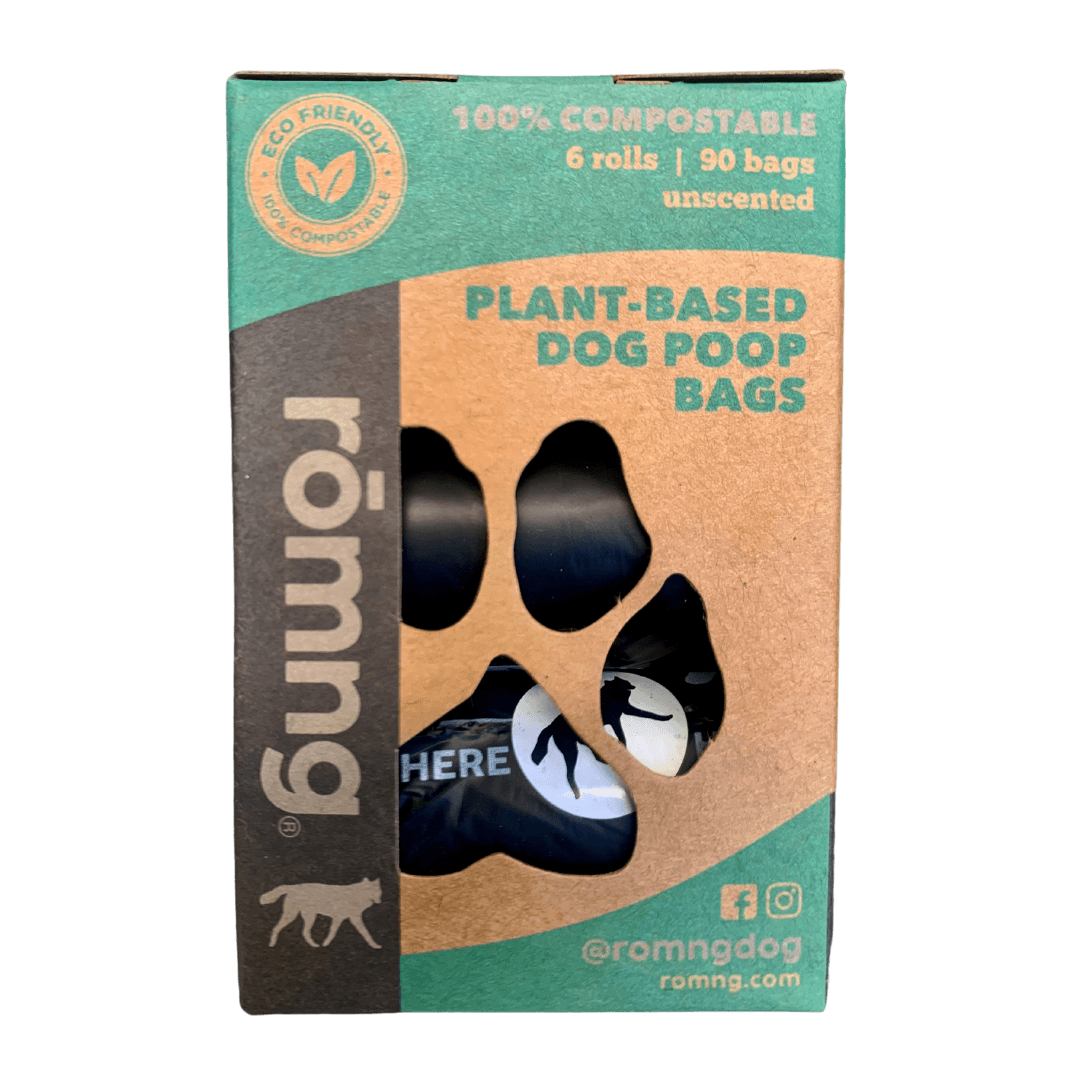 rōmng Compostable Bags + Bamboo Dispenser Bundle