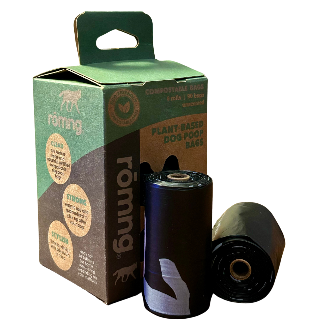rōmng Compostable Dog Poop Bags - Plant-Based & Thick - Whisker House