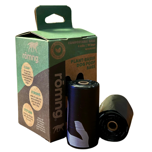 rōmng Compostable Dog Poop Bags - Plant-Based & Thick - Whisker House