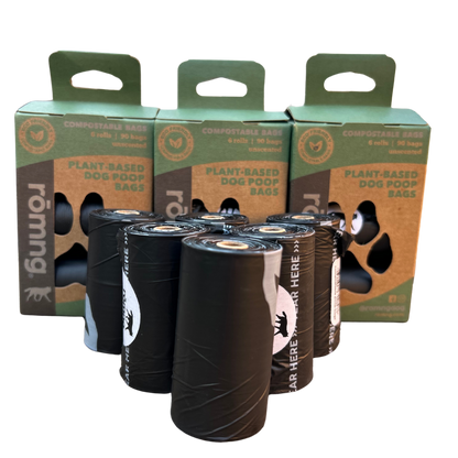 rōmng Compostable Dog Poop Bags - Plant-Based & Thick - Whisker House