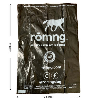rōmng Bamboo Poop Bag Dispenser - Eco-Friendly & Compostable - Whisker House