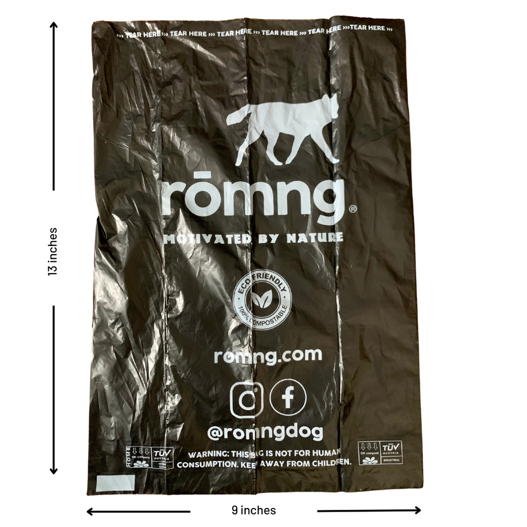 rōmng Compostable Dog Poop Bags - Plant-Based & Thick - Whisker House