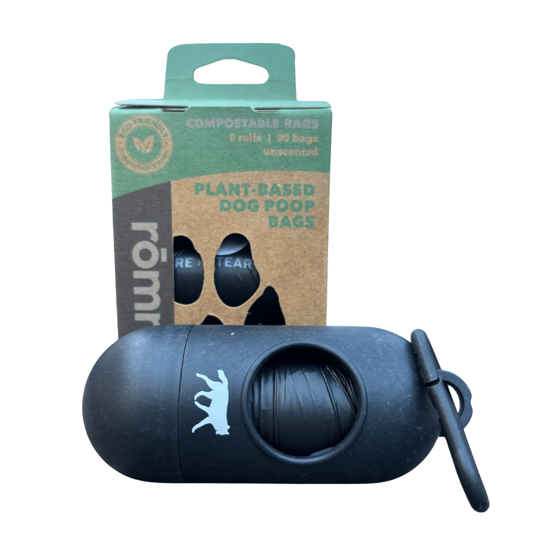 rōmng Compostable Bags + Bamboo Dispenser Bundle