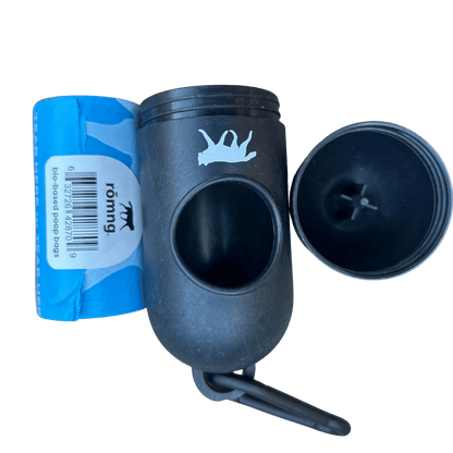 Bio-Based Dog Poop Bags + Bamboo Dispenser rōmng