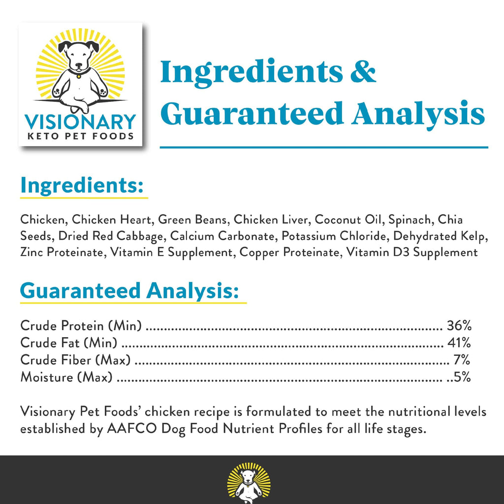 Visionary Pet Foods Freeze-Dried Chicken Dog Food – 25oz Bag - Whisker House